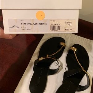 Casadei Toe Ring Flat Sandal